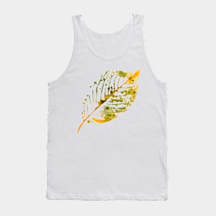 Watercolor autumn leaf Tank Top